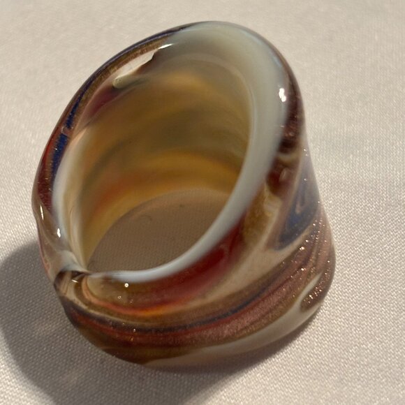 Murano Glass Ring - Size 7 - Picture 4 of 4